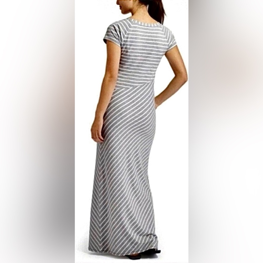 Athleta Short sleeve Makai Jersey Striped Maxi Dress - Picture 4 of 6